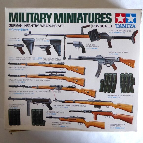 TAMIYA JAPAN WWII GERMAN 20mm FLAKVIERLING & MOTORCYCLE MODEL & FIGURE SET LOT - Picture 7 of 12